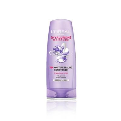 L'Oreal Paris Hyaluron Moisture 72H Moisture Sealing Conditioner powered by Hyaluronic Acid For Dry Hair, Makes Hair Frizz-free, Bouncy and Hydrated for 72 Hours, For All Hair Types- 175ml