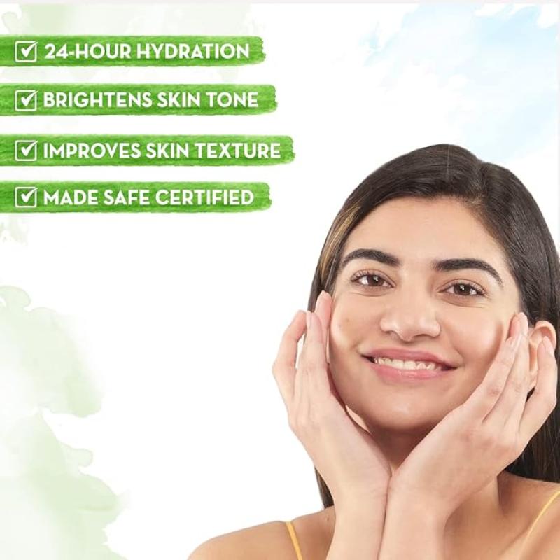 Mamaearth Rice Oil-Free Face Moisturizer for Oily Skin | With Rice Water & Niacinamide for Glass Skin | 24-Hour Hydration | Brightens Skin Tone | 80g