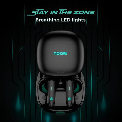 Noise Buds VS402 in Ear Truly Wireless Earbuds with 50H of Playtime, Low Latency, Quad Mic with ENC, Instacharge(10 Min=120 Min),10Mm Driver, BT V5.3, Breathing LED Lights (Neon Black)