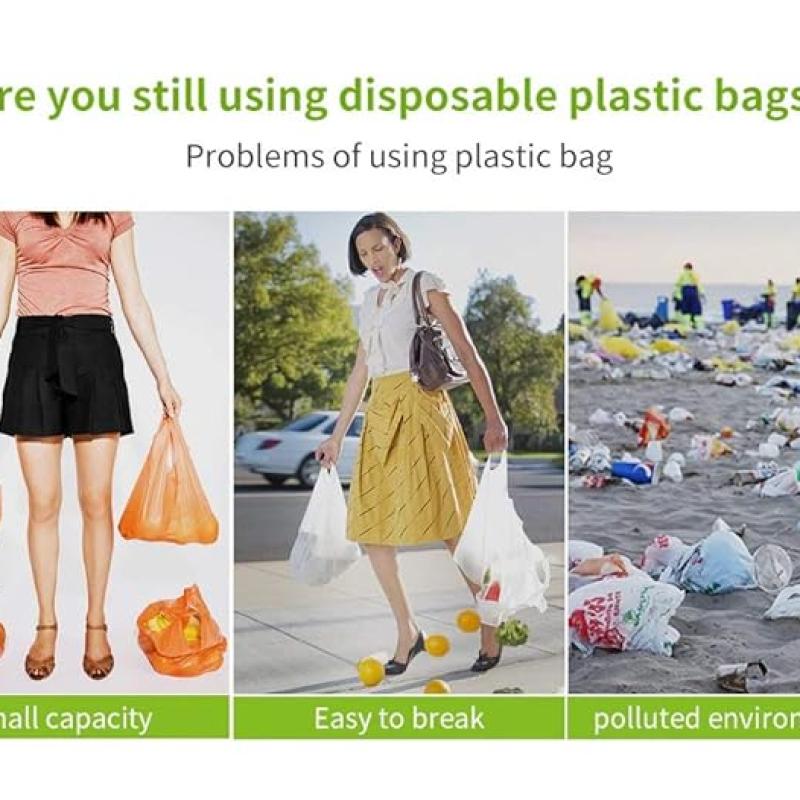 Elios Designer Pattern Reusable and Foldable Shopping Bag/Tote Hand Bag/Travel Bag/Grocery Bag | Heavy Duty, Eco Friendly | Compact, Lightweight and Convenient