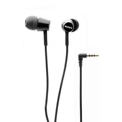 Sony MDR-EX155AP Wired in Ear Headphones with Tangle Free Cable, 3.5mm Jack, Headset with Mic for Phone Calls and 1 Year Warranty - (Black)