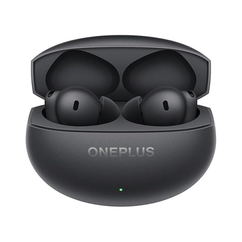 OnePlus Buds 4 TWS Earbuds with Upto 55dB Real-time ANC, Adaptive Mode, Dual Drivers and DACs, 3D Audio, Upto 45hrs Music Playback, Dual-Device connectivity, 47ms Low Latency, Storm Gray