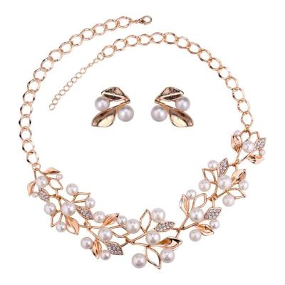YouBella Gold Plated Pearl Choker Necklace Jewellery Set for Girls and Women