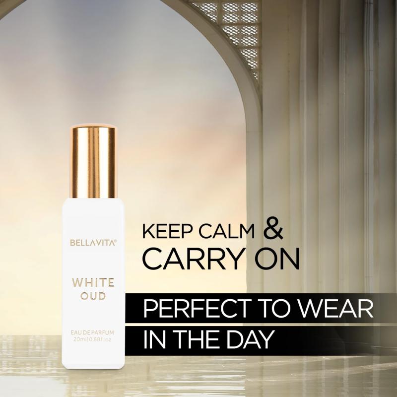 BELLAVITA CEO Man & White Oud Unisex | Long Lasting Perfume for Man and Woman | EDP 2x20ml | Tonka, Agarwood & Orange | Woody, Spicy, Citrus Premium Fragrance for Men & Women