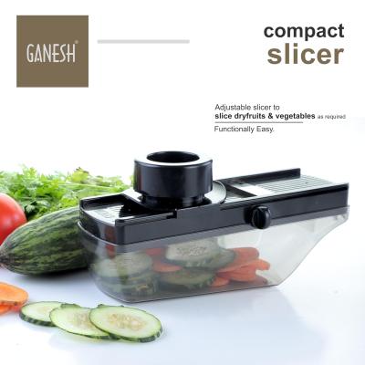 Ganesh Plastic Vegetable Slicer Cutter, Black