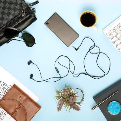 Sony MDR-EX155AP Wired in Ear Headphones with Tangle Free Cable, 3.5mm Jack, Headset with Mic for Phone Calls and 1 Year Warranty - (Black)