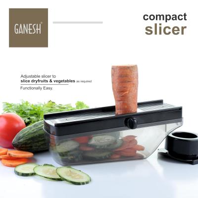 Ganesh Plastic Vegetable Slicer Cutter, Black